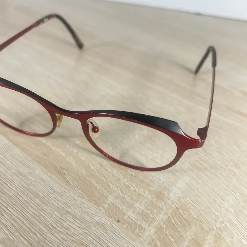 JF Rey JF2757 3000 Red Black Eyeglasses READ DESC 48-18-143 Frames Only